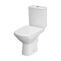 Set vas WC compact Cersanit, Carina New, Rimless, cu rezervor si capac Soft-Close si Easy Off inclus